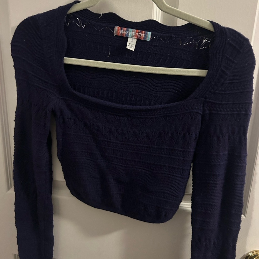 Urban Outfitters Deep Blue Knit Top